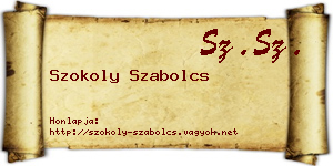 Szokoly Szabolcs névjegykártya